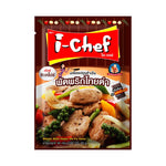 I-CHEF Stir Fried Black Pepper in 50g dry grocery pack, showing the seasoning blend with black pepper grains and spices.