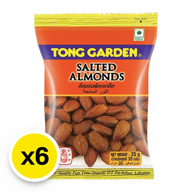 Tong Garden Salted Almonds 35g x6