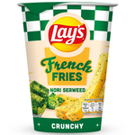 Lays French Fries Nori Seaweed snack in a colorful package, featuring crispy fries flavored with seaweed for a savory treat.