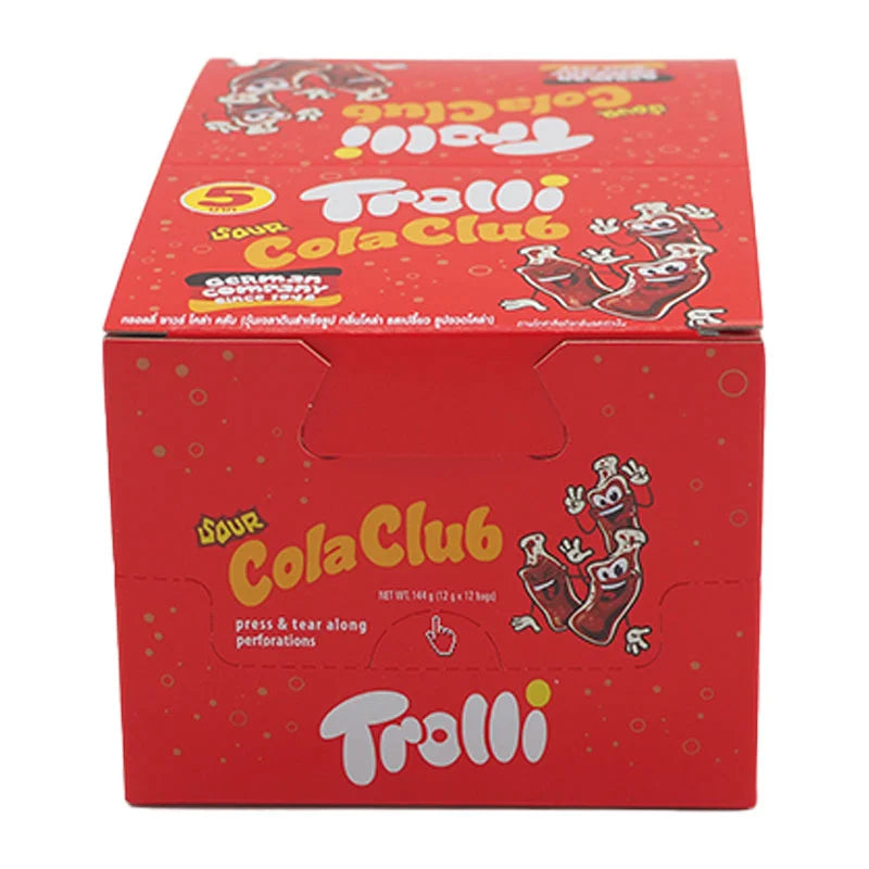 Trolli Sour Cola Club Gummy Candy With Flavor 12g x12