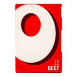 Oxo beef stock cubes in a clear container, ready for cooking, from Oxo grocery brand.
