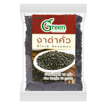 Dr.Green roasted black sesame seeds in a 75g package, dry grocery product with black sesame seeds on a white background.