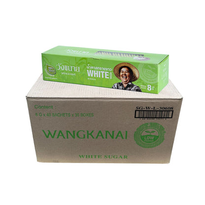 Wangkanai White Sugar Sachets . 40 Sachets/box X 36 8g