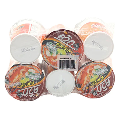 Quick Waiwai Cup Instant Noodle Tom Yum Kung 60g x6
