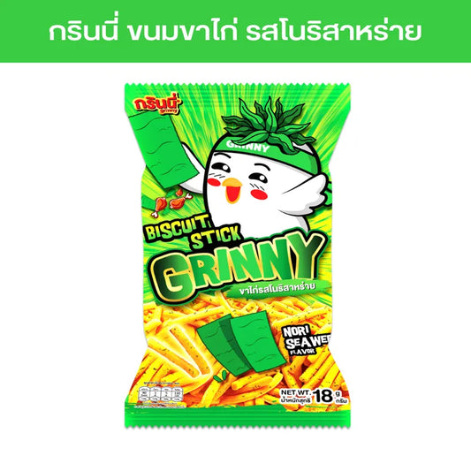 Grinny Biscuit Stick Nori Seaweed Flavour 18g