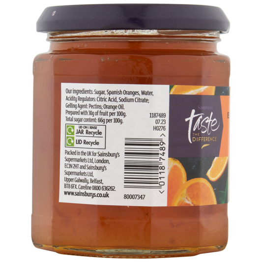 Sainsbury's Taste The Difference Bitter Seville Orange Marmalade