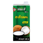Canned Aroy-D coconut milk in a white can with blue label, suitable for cooking and baking in grocery aisles.