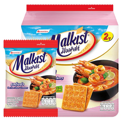 Malkst Malkist Cracker Tom Yum 24 Pcs 15.5g