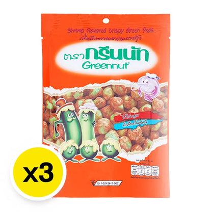 Greennut Crispy Green Peas Shrimp 70g x3