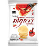Manora Sriracha flavored confectionery snacks in bright packaging, showcasing spicy and savory snack treats.