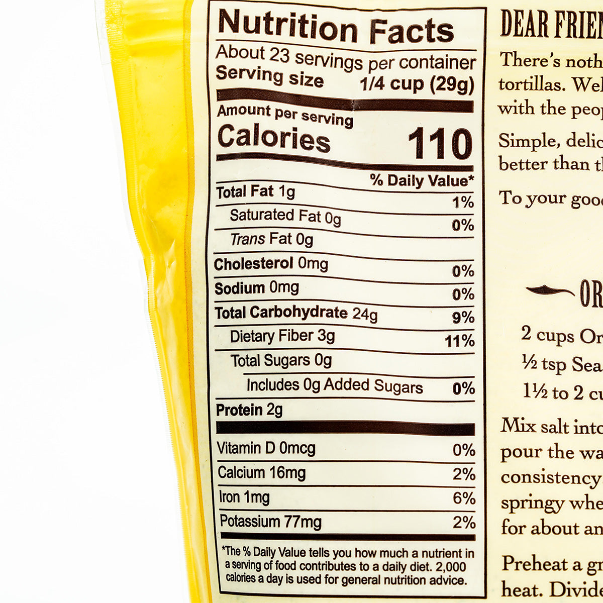 Bob's Red Mill Organic Corn Flour - Masa Harina