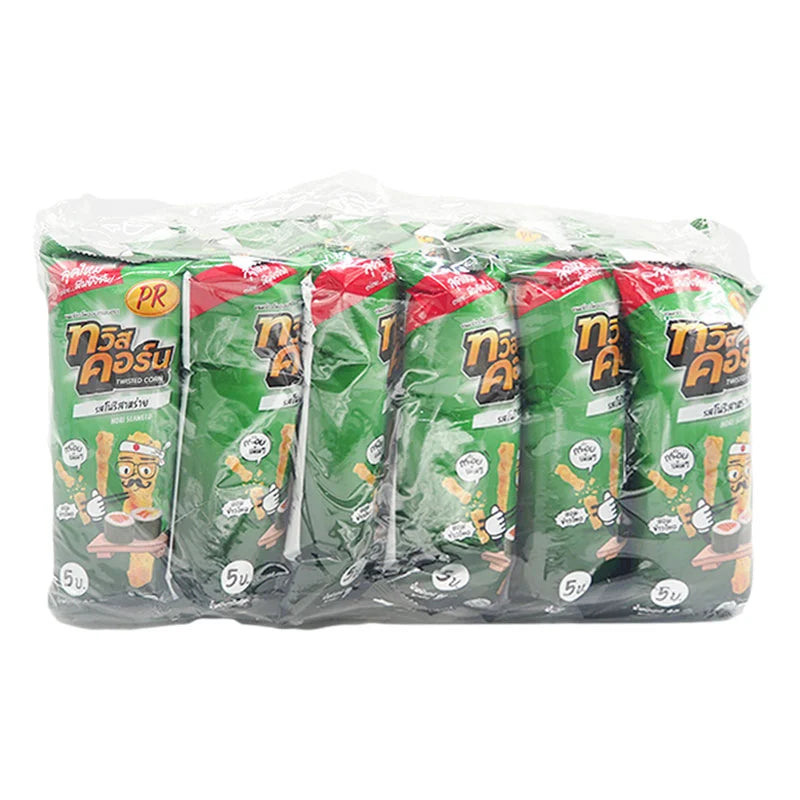 PR Twist Corn Snack Nori Seaweed Flavour 18g x12