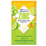 Greater Mybacin Zin Vitamin and CoQ10 grape lemon confectionery snacks with colorful packaging and fruit illustrations.