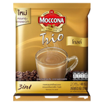 Moccona Trio Gold instant coffee drink in a cup, with a rich, creamy appearance and a warm, inviting color.