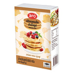 ARO Pancake Flour 800g in a bag, a dry grocery product for making pancakes, with a simple label design.
