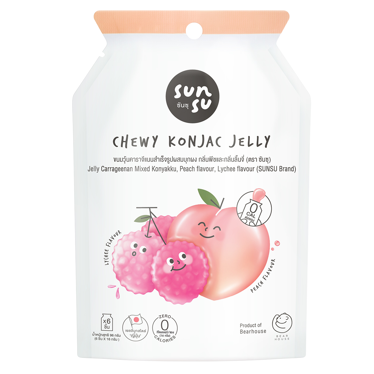 Sunsu Juicy Jelly Peach & Lychee
