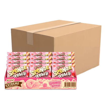 GRINNY SPONGE BOMB SNACK EXTREME STRAWBERRY FLAVOR . (PACK