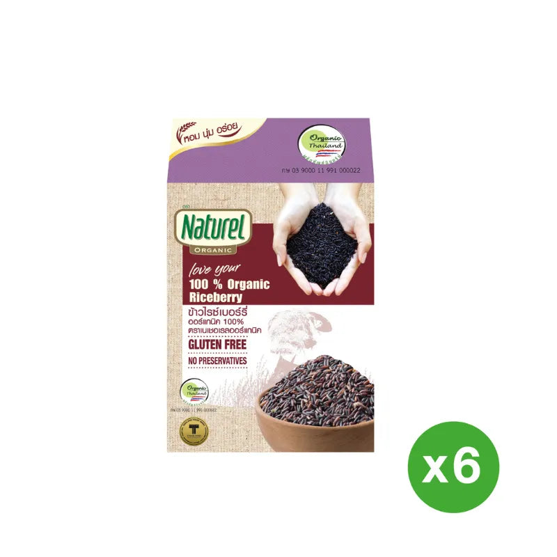 Naturel Natural Organic Riceberry Box Boxes 1kg x6