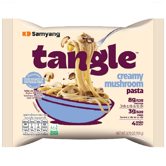 Samyang Tangle Creamy Mushroom Pasta