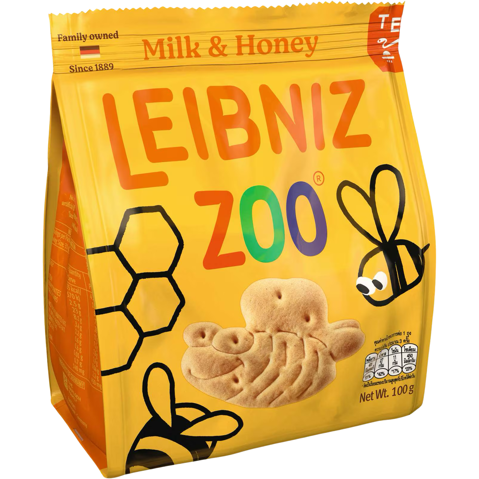 Bahlsen Leibniz Zoo Milk and Honey Biscuits