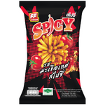 Ff Spicy Tomato flavored cracker from Ff confectionery snacks, featuring a crispy texture and vibrant red spice seasoning.