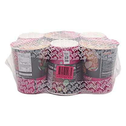 Mama Cup Instant Noodles Yentafo Tom Yum Mohfai 60g x6
