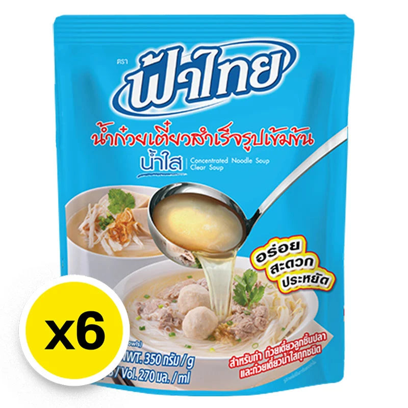 Fathai Concentrated Noodle Soup Clear 350g x6