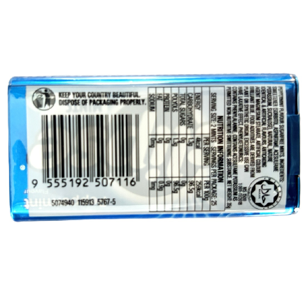 Wrigleys Eclipse Sugarfree Mints : Peppermint Flavor