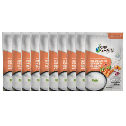 PURE GRAIN Instant Porridge Colorful Porridge Recipe 35g