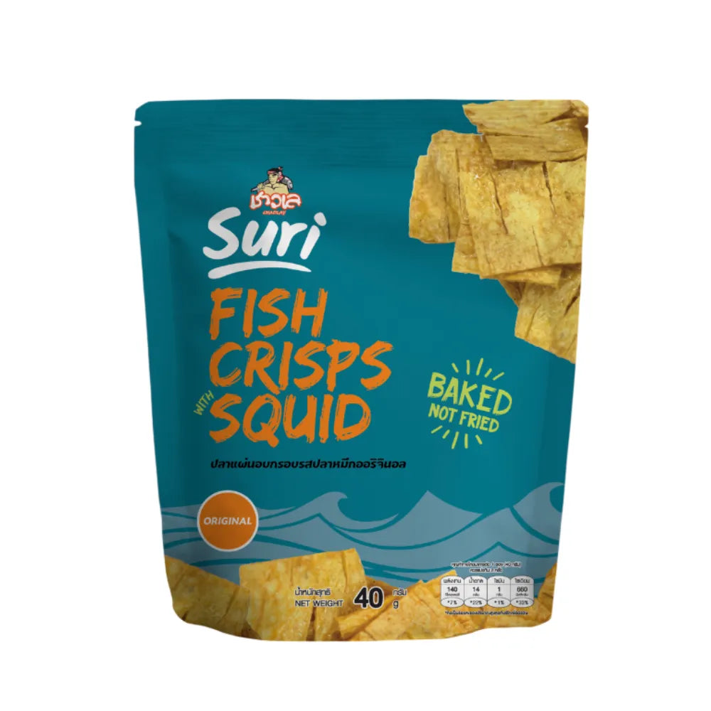 Chaolay Fish Crisps With Squid 40g x12