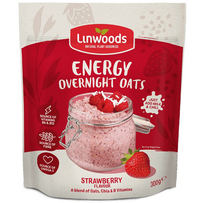 Linwoods Strawberry Energy Overnight Oats