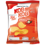 Kob Kob French Chili Flavour confectionery snacks in a colorful package with spicy chili flavor branding.