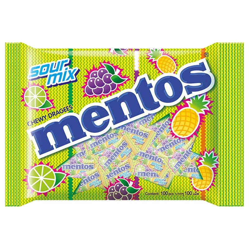MENTOS Candy Sour Mix 100 Pcs