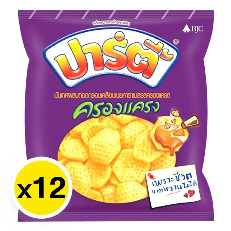 Party Fried Potato Chips Coated With Butter Caramel Sweet And