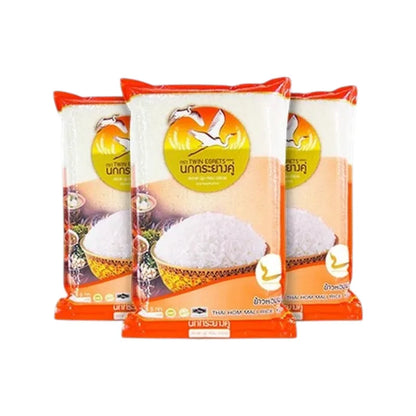Nokkrayangkoo Double Egret 100% Authentic Jasmine Rice Yasothon