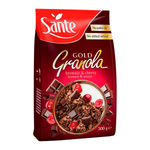 Sante Granola Gold Brownie & Cherry box showing golden granola bars with cherry pieces, on a white background.