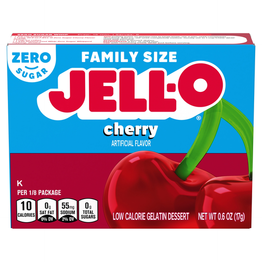 Jell-O Cherry Zero Sugar Flavored