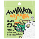 Big Foot Himalaya Vajomba Honey Lime Mints, confectionery snacks with green and yellow mints visible in a clear wrapper.
