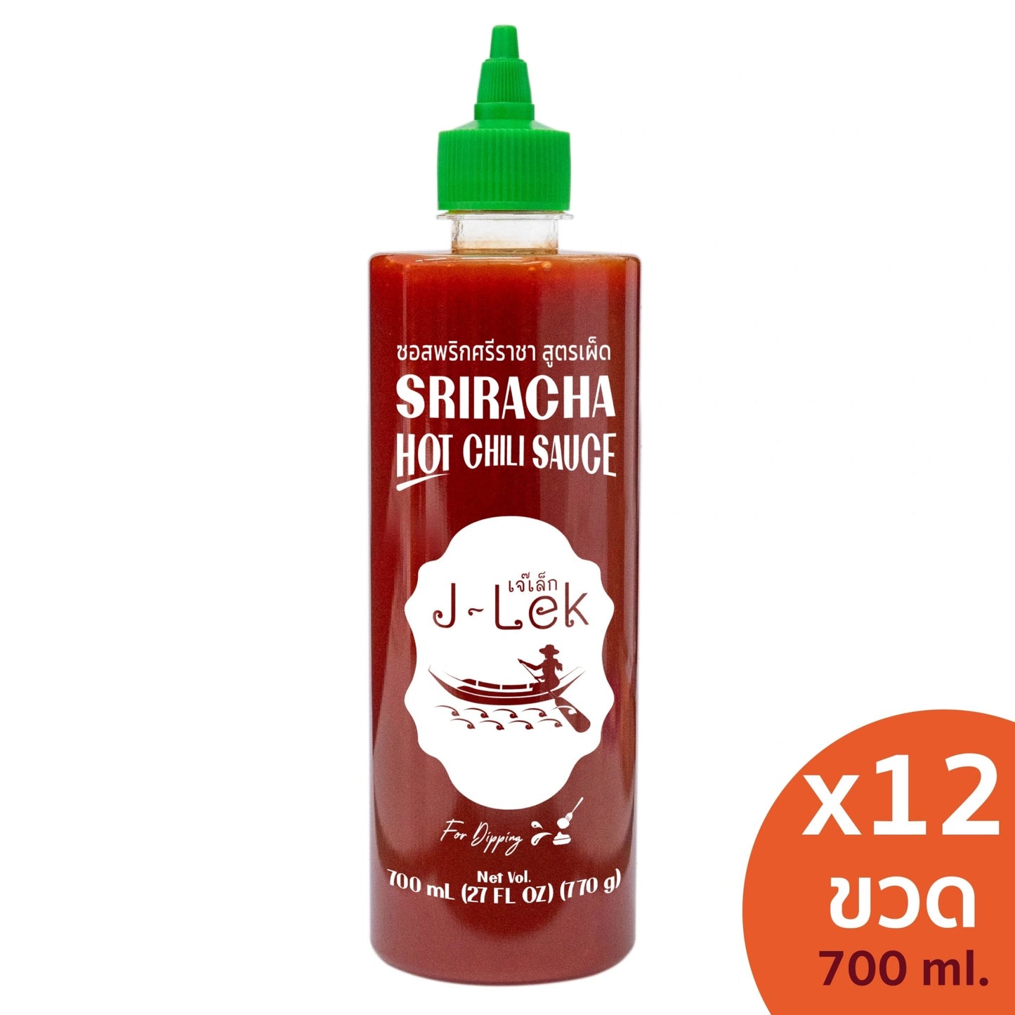 J-lek Sriracha Chili Sauce Spicy Formula Bottles 820g