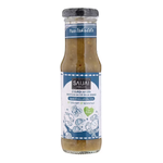 Saijai Seafood Sauce No Sugar in a jar, showcasing the clear bottle with the dark seafood-flavored sauce inside.