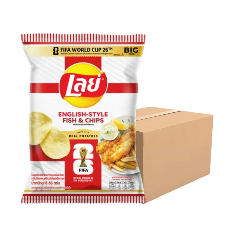 LAYS CLASSIC ENGLISH FISH N CHIPS 66g x24
