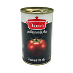 Mica Tomato Paste 170g jar from dry grocery section, showcasing the red, thick tomato paste in a glass jar.