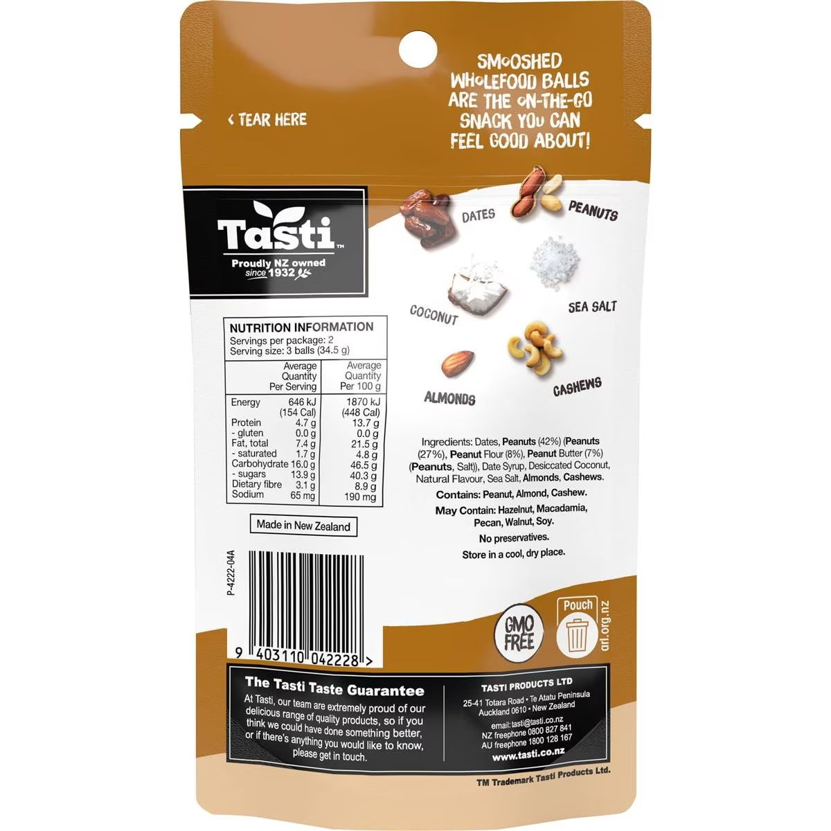 Tasti Smooshed Peanut Butter & Caramel