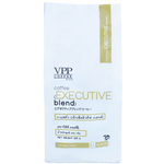 Vpp Coffee Executive drink in a clear glass with a dark, rich coffee beverage and a frothy top, served in a modern glass.