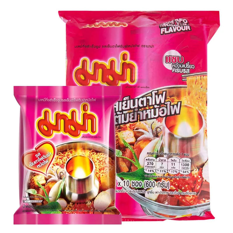 MAMA Instant Noodles Yentafo Tom Yum Mohfai Flavour 60g x10