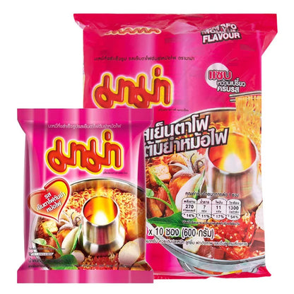MAMA Instant Noodles Yentafo Tom Yum Mohfai Flavour 60g x10