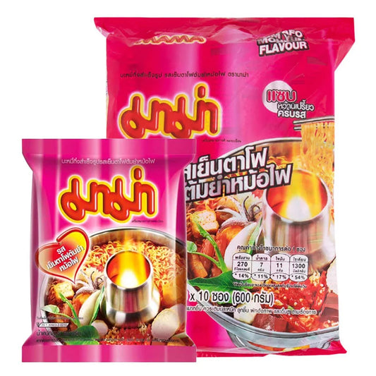 MAMA Instant Noodles Yentafo Tom Yum Mohfai Flavour 60g x10
