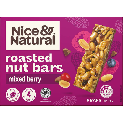 Nice & Natural Roasted Nut Bars Mixed Berry