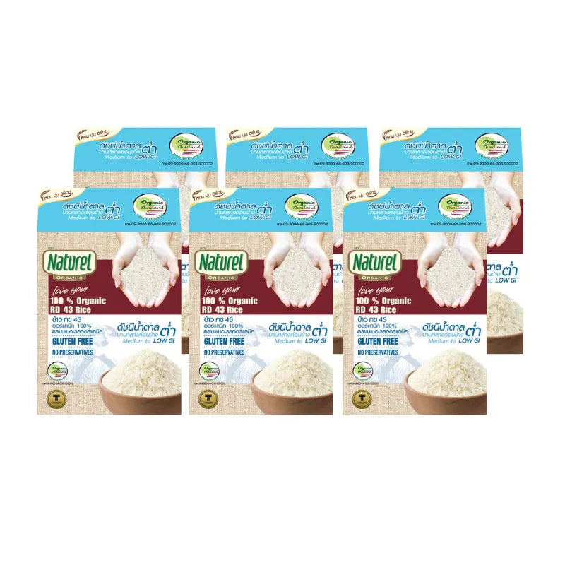 Naturel Organic Rice KB 43 Box Type 1 Kilogram X6 Boxes