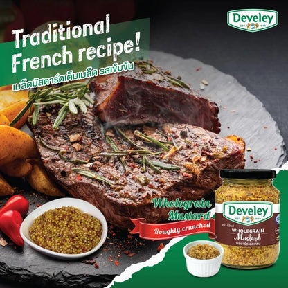 Develey Wholegrain Mustard Bottles 320g